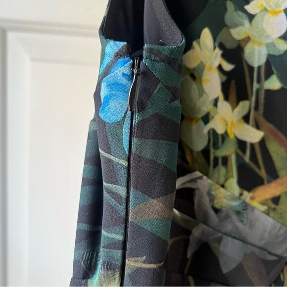 Ted Baker Loua Twilight Floral Fitted Dress 2 - Picture 3 of 7